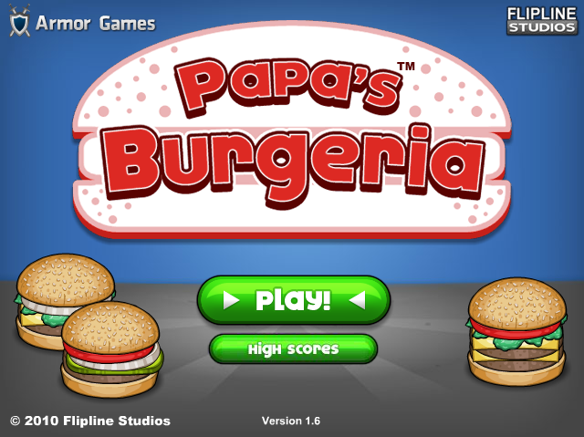 Download Game PC Ringan Latihan memasak membuat Burger dan Pizza: Papa’s Burgeria