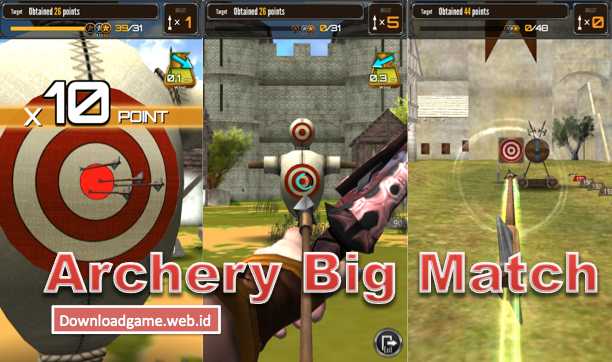 Download Simulasi Game Permainan Latihan Memanah untuk Android Big Archery Match